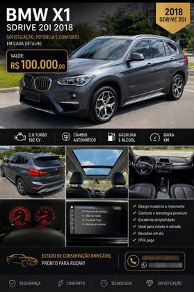 BMW X1 2.0 16V TURBO ACTIVEFLEX SDRIVE20I 4P AUTOMÁTICO